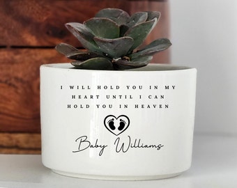 Personalized Succulent Planter, Loss of Child, Miscarriage Gift, Miscarriage Memorial, Custom Planter, Succulent Gift, Gift For Grieving Mom