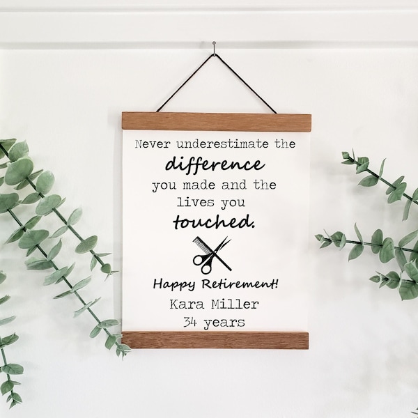 Retirement Gift for Hairdresser Etsy