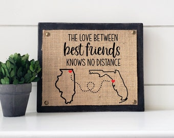 gift for best friend, best friend moving gift, long distance friendship, bridesmaid gift, birthday gift for friend, friendship gift