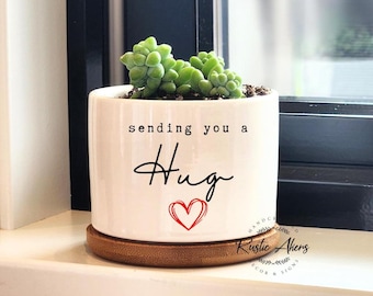 Thinking Of You Gift, Get Well Soon, Sending a Hug, Mini Succulent Planter, Live Plant Gift, Live Succulent Gift, Hug In a Box, Best Friend