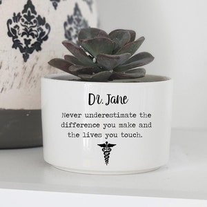 Healthcare Worker Gift, Thank You Doctor, Thank You Nurse, Healthcare Appreciation, Personalized Flower Pot, Custom Planter Gift