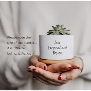 Great Grandma Gift, New Great Grandma, Baby Announcement for Grandma, Personalized Succulent Planter, Custom Plant Pot, Cute Planter image 3