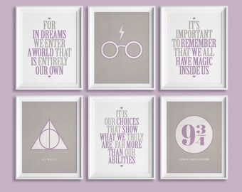 harry potter nursery art