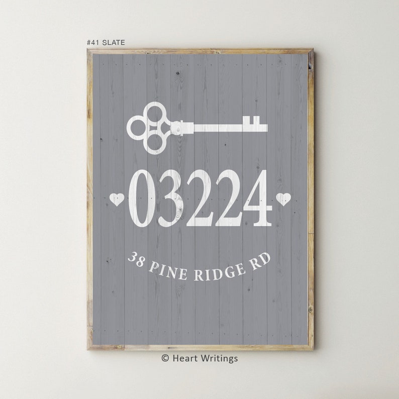 Address Sign Farmhouse Decor Housewarming Gifts Personalized Farmhouse Gifts Home Address Wall Decor First Home Gift for Friend