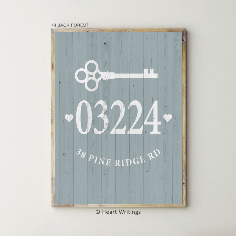 Address Sign Farmhouse Decor Housewarming Gifts Personalized Farmhouse Gifts Home Address Wall Decor First Home Gift for Friend