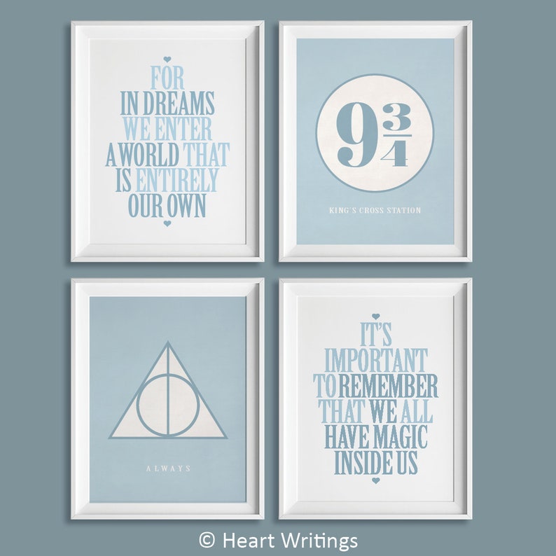 Baby Blue Nursery Decor Kids Room Quote Playroom Art Prints Etsy