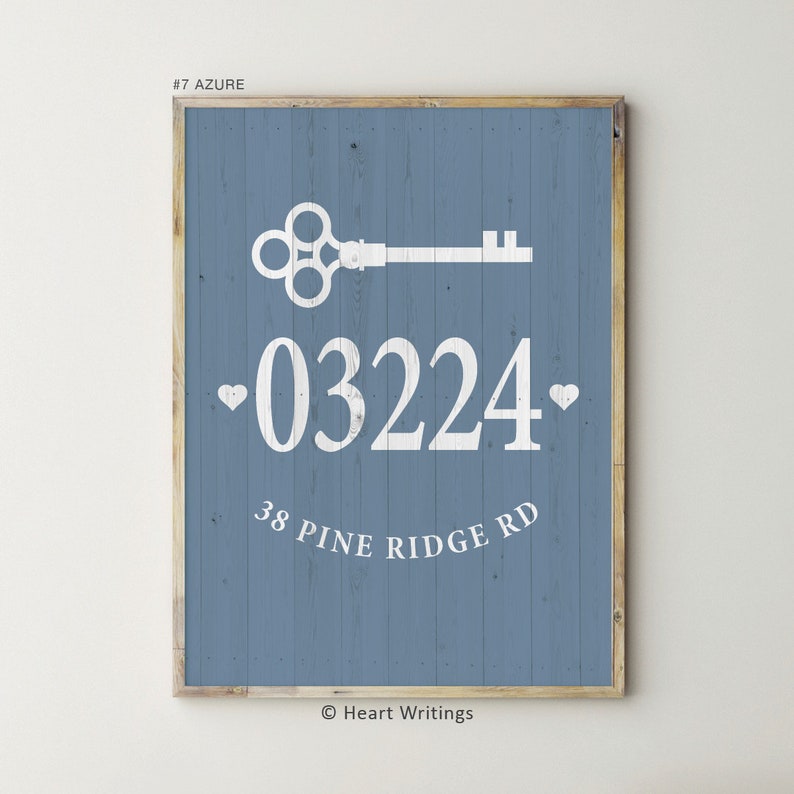 Address Sign Farmhouse Decor Housewarming Gifts Personalized Farmhouse Gifts Home Address Wall Decor First Home Gift for Friend