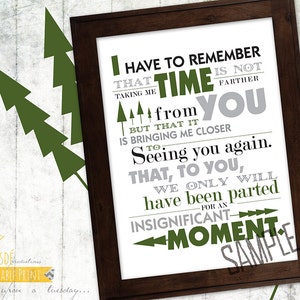 Time is Not... - 8x10&quot; Inspirational Print | GREEN - Custom Print, Encouragement, Memory, Remembrance,
