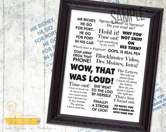 The Man Who Knew Too Little! - 5x7" Custom Print, Movie Quote, Poster
