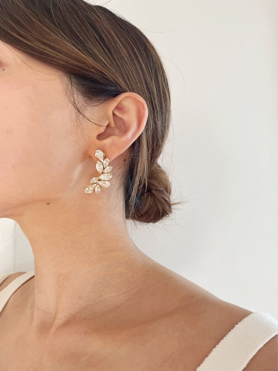 Swarovski Earrings Crystal Cluster Earrings Wedding Earrings
