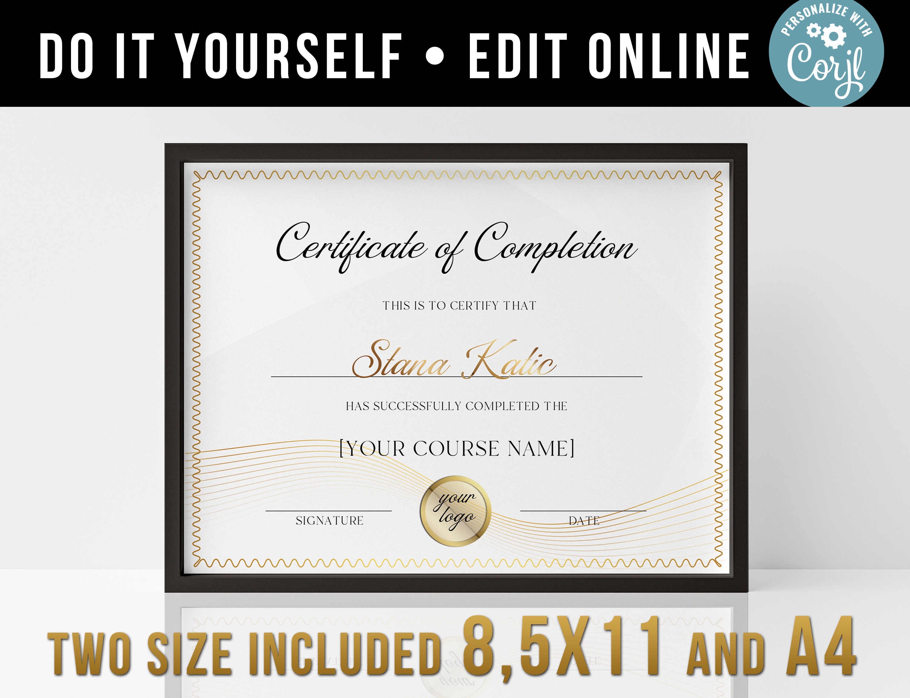 Fancy Certificate Of Completion Templates
