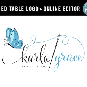 Logo DIY Sew, Logo szycia na zamówienie, Logo szycia, Logo dla krawców,