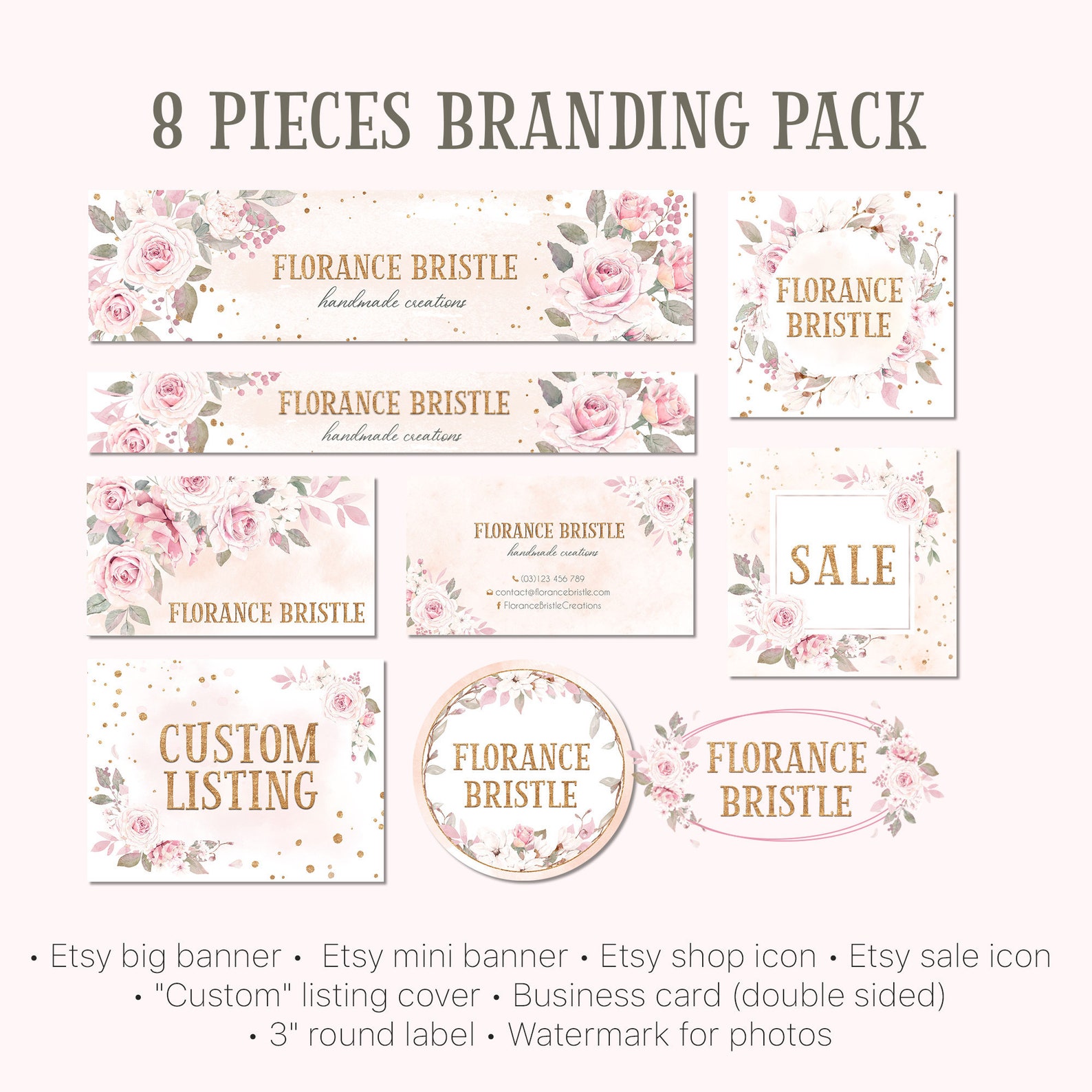 Etsy Branding Kit Etsy Store Set Etsy Shop Kit Etsy Cover Etsy
