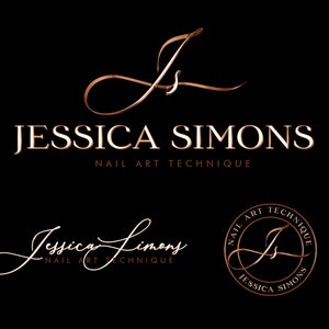 Brow Artist Logo, Makeup Artist Logo, Lash Artist Logo, Nail Artist Logo, Hair Stylist Logo, Beauty Salon Logo, Premade Rose Gold logo