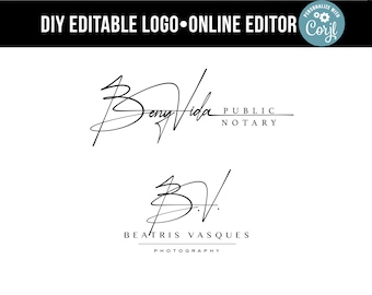 DIY Logo design. Name Signature Design. Make a custom digital signature.