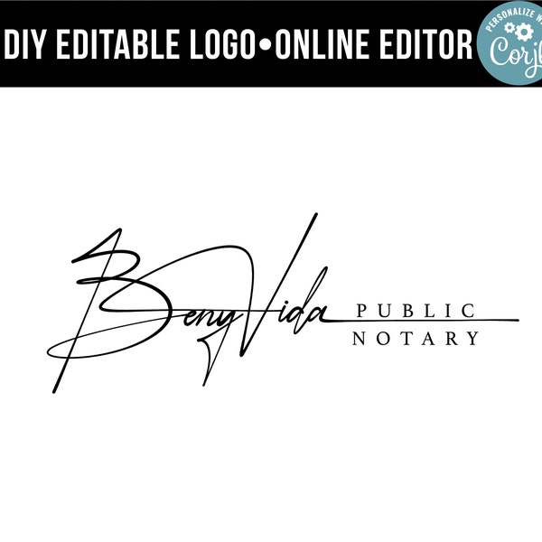 Name Signatur Design. diy Logo-Design. Handgeschriebenes Signatur Logo. Digitale Signatur.