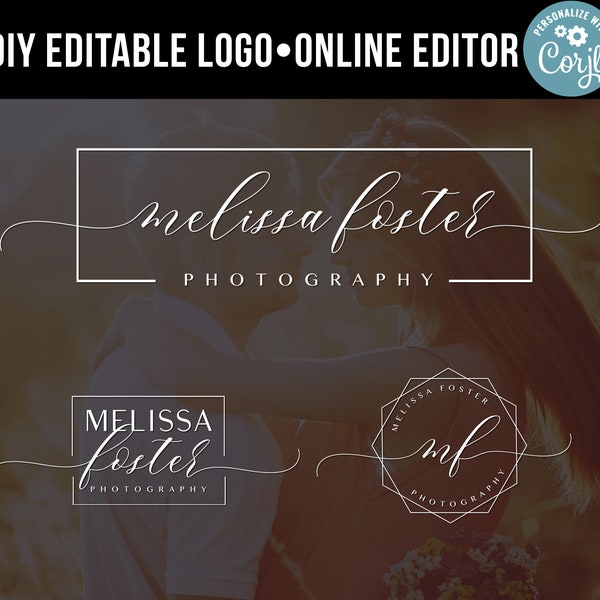 Watermark Logo, Photography Logo, Signature Logo, Handwritten Logo, Handwritten Signature Logo, Modern Logo, Logo Minimal