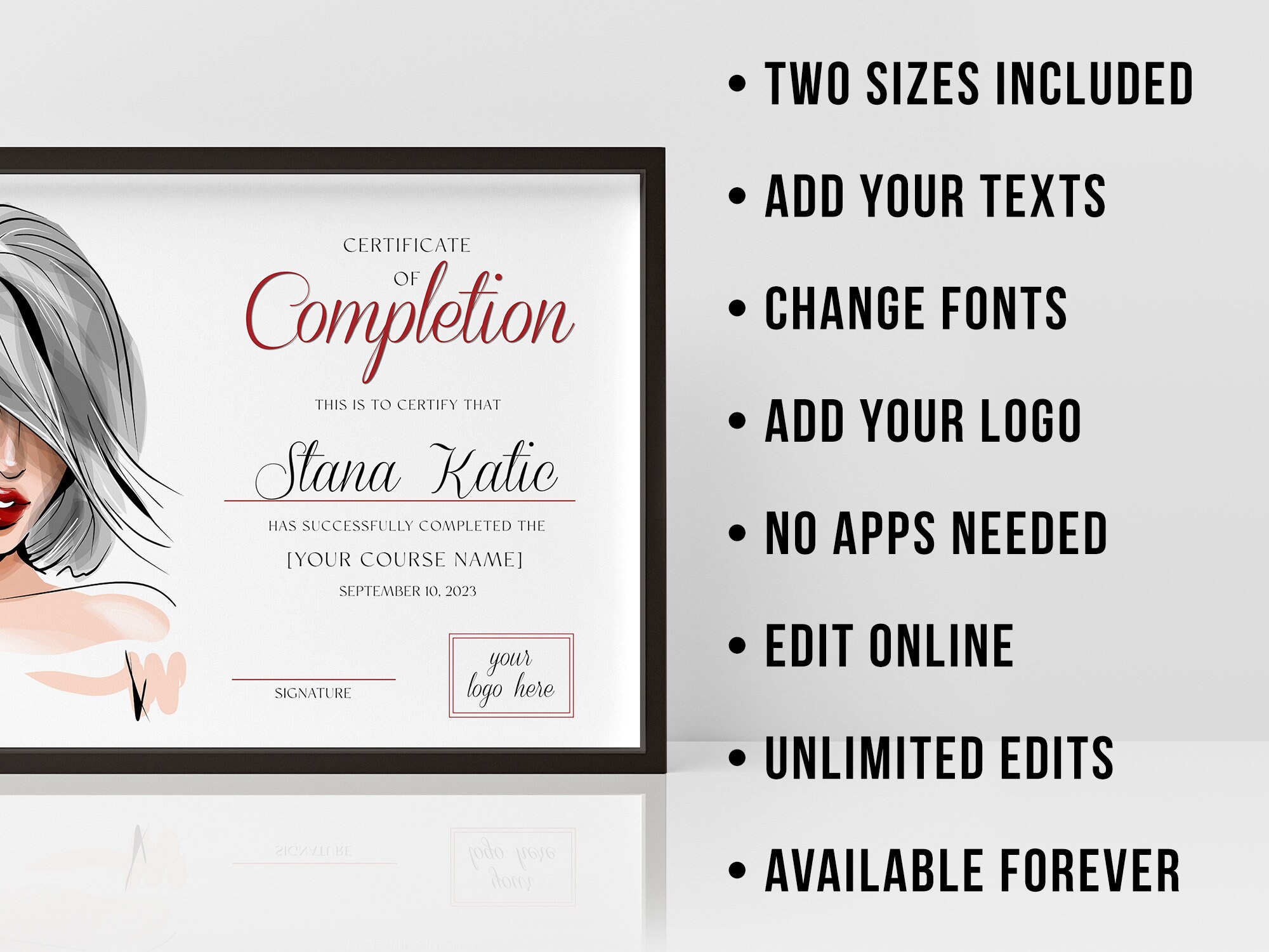 Makeup Certificate Certificate of Achievement Template - Etsy