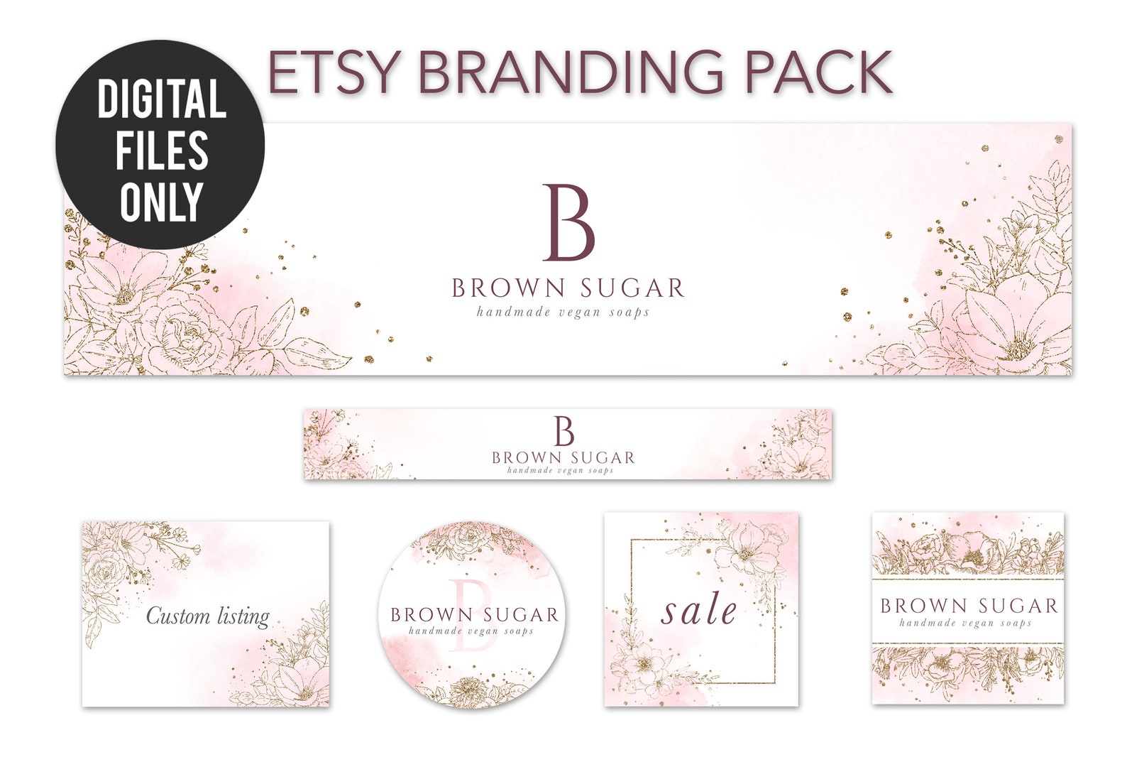 Etsy Branding Kit Etsy Store Set Etsy Shop Kit Etsy Cover | Etsy