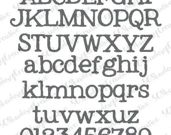 Old Typewriter Embroidery Font