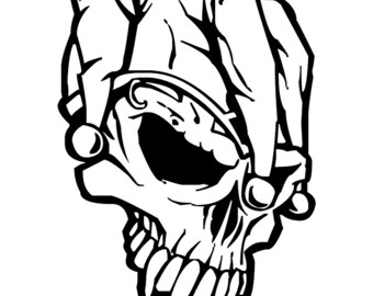 Skull Jester Vinyl Decal