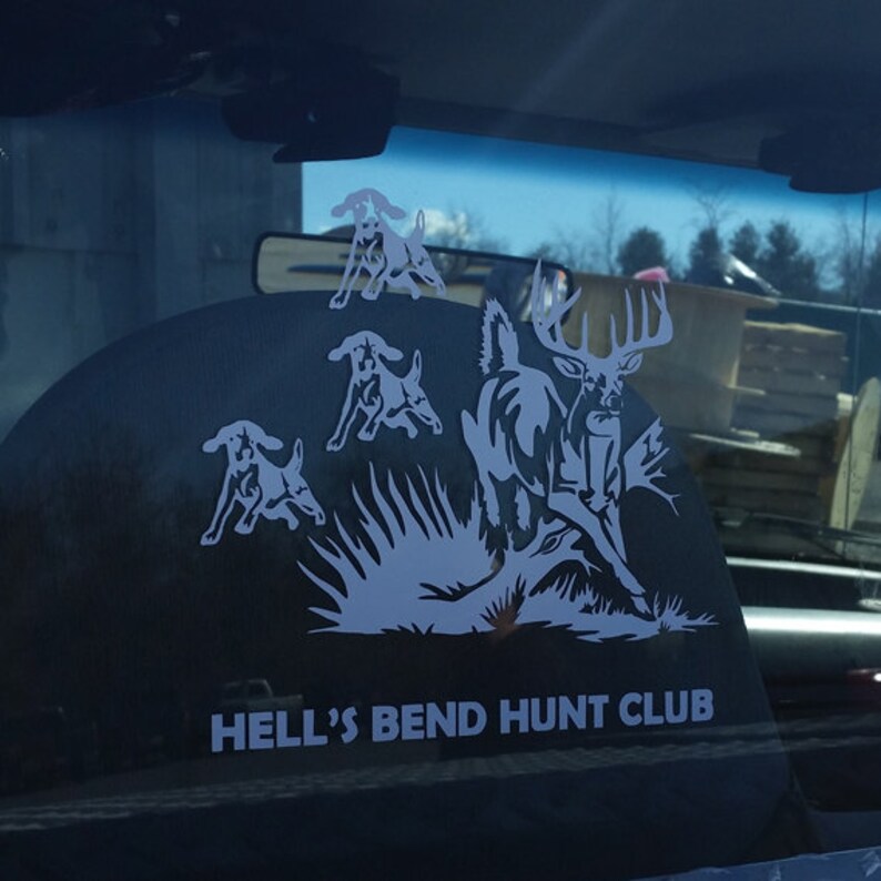 Custom and Personalized Deer and Hound Dog Hunting Vinyl Decal Etsy