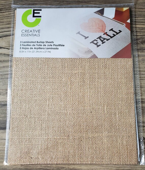 Laminated Burlap Sheets Printable for Crafting - Etsy