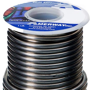  NEW Formula 60/40 Solder For Stained Glass, Dia 20MM 1 Lb  Spool, Working Without Flux