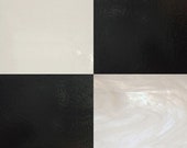 Stained Glass and Mosaic Sheet Pack(4 sheets) - Black and White (Spectrum Wissmach Glass)