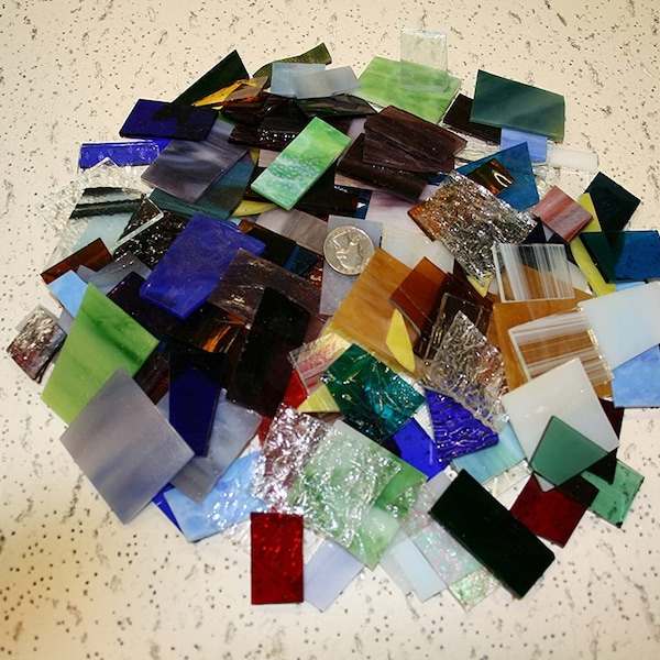 Mosaic Glass Scraps  - Stained Glass / Mosaics - 3LB
