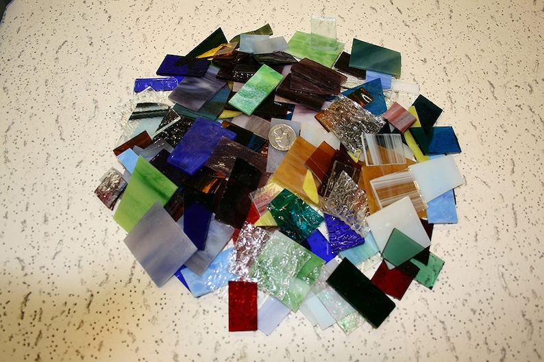 Mosaic Glass Scraps Stained Glass / Mosaics 3LB Etsy