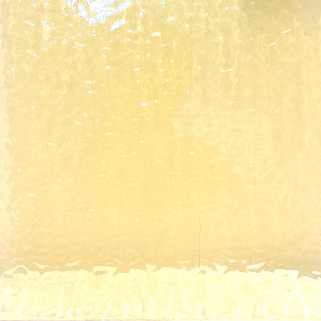 Pale Amber Wissmach Stained Glass Sheet | English Muffle Ripple Texture ...