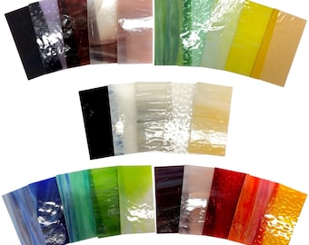2"x4"  - 25 sheets - Stained Glass Variety Pack