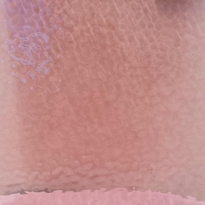 Wissmach ROSE English Muffle Stained Glass Sheet | Ripple Texture for DIY Crafts, Panels, Lamps & Mosaics