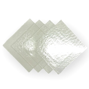 Fusible Clear Glass Squares - System 96, Wissmach Glass (4 Sheets)