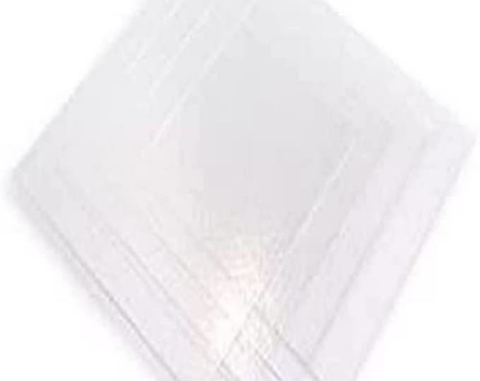 Fusible Glass System 96 Clear Glass Squares 4 Sheets Etsy