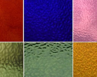 Wissmach Stained Glass Sheet Pack - 6 Sheets of English Muffle
