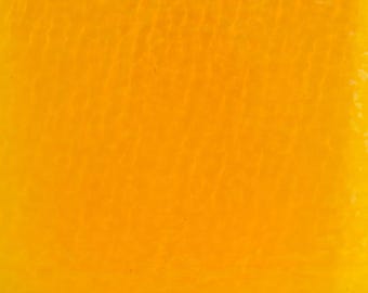 Butterscotch Ripple Stained Glass Sheet | Wissmach English Muffle Texture