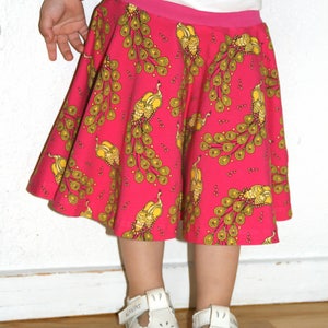 PDF-mönster SOLAR Snurrkjol strl 56-152. Pattern Full circle skirt size newborn-14T image 3