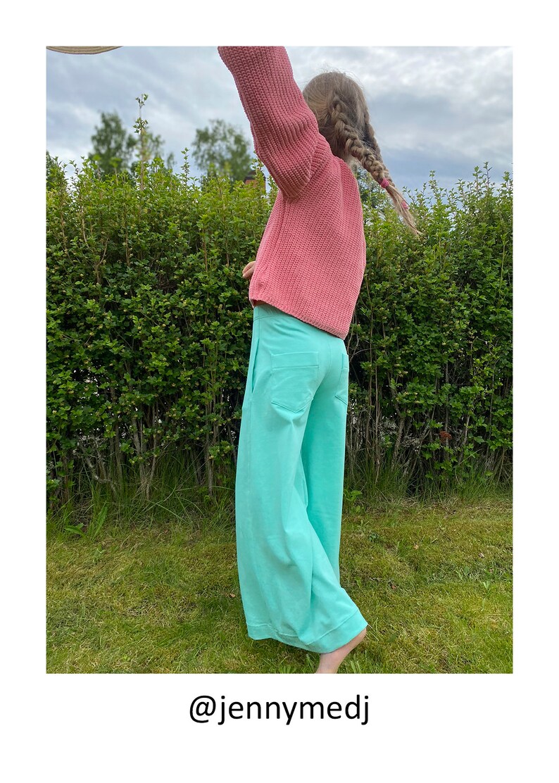 PDF-mönster BARBRO Palazzobyxa storlek 110-152 / Pattern Barbro palazzo trousers size 5T-12T image 10