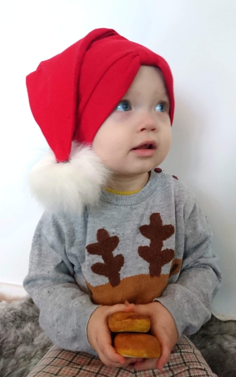 PDF-Pattern Santa Cap size 1T-adult / Mönster MIRA Tomteluva strl Bebis-vuxen image 5