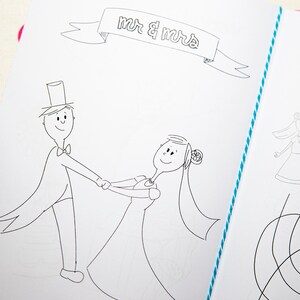 PDF Hochzeit Malbuch Hochzeitsspiel für Kinder digitale Datei zum Ausdrucken Bild 3