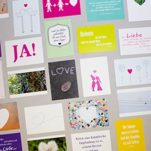 Hochzeitsspiel, 52 verschiedene Postkarten - 1 Jahr lang für das Hochzeitspaar, besonderes Geschenk zur Hochzeit 1st Edition