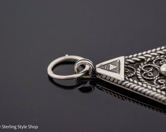 Fibule Berbère Ancienne En Argent – Réf. 71, Maroc, Occasion | Bijou Ethnique Vintage