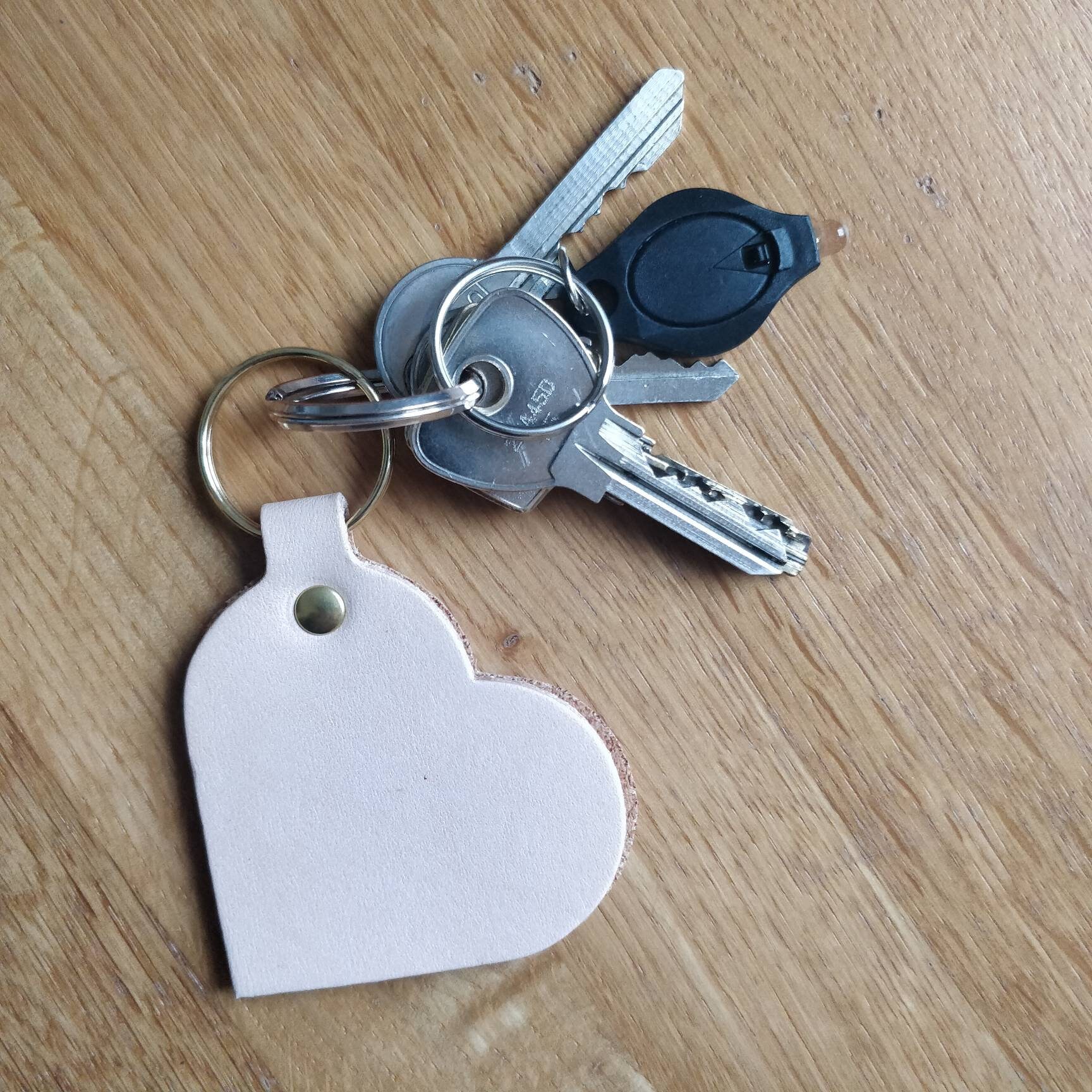 Porte-clés pour hommes et femmes, porte-clés double cœur avec