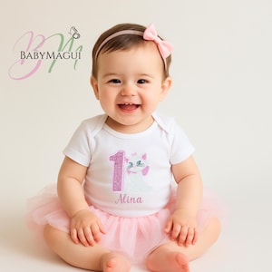 Adorable Embroidered Marie Aristocats Shirt for Your Little Birthday Princes