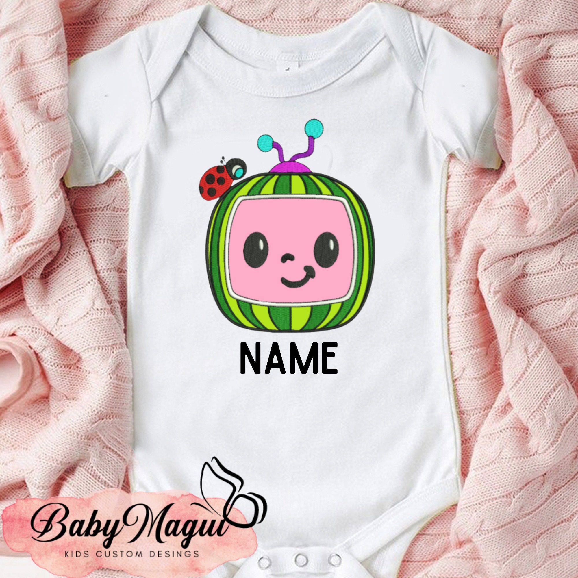 Embroidered Cocomelon Birthday Shirt Coco Melon T-shirt for - Etsy