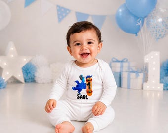 Personalized Macaw Shirt, Tropical Party Outfit, Custom Baby Name, Boys Girls Embroidered Tee