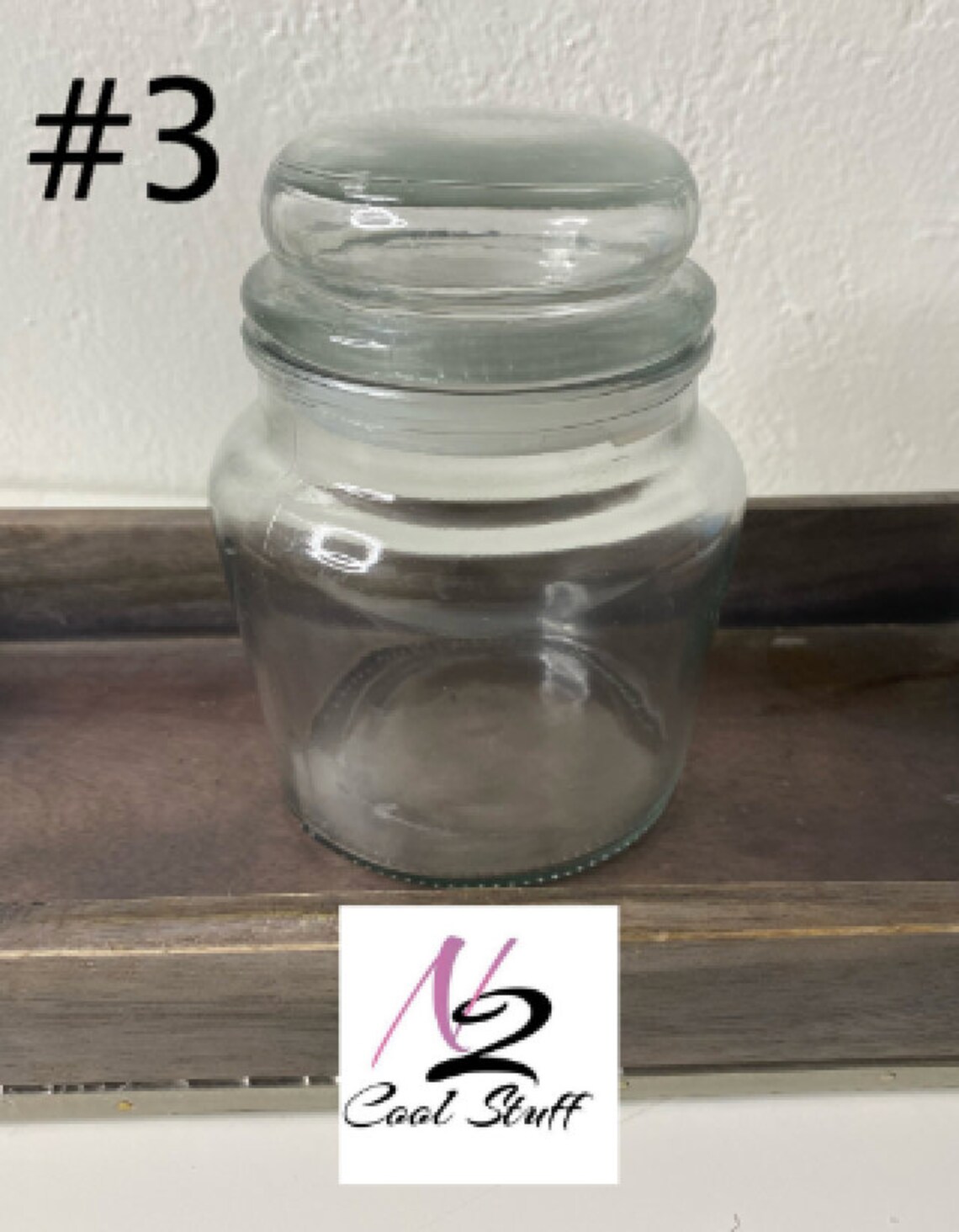Cotton ball jarsQtips glass jars Make up jars Bathroom Etsy