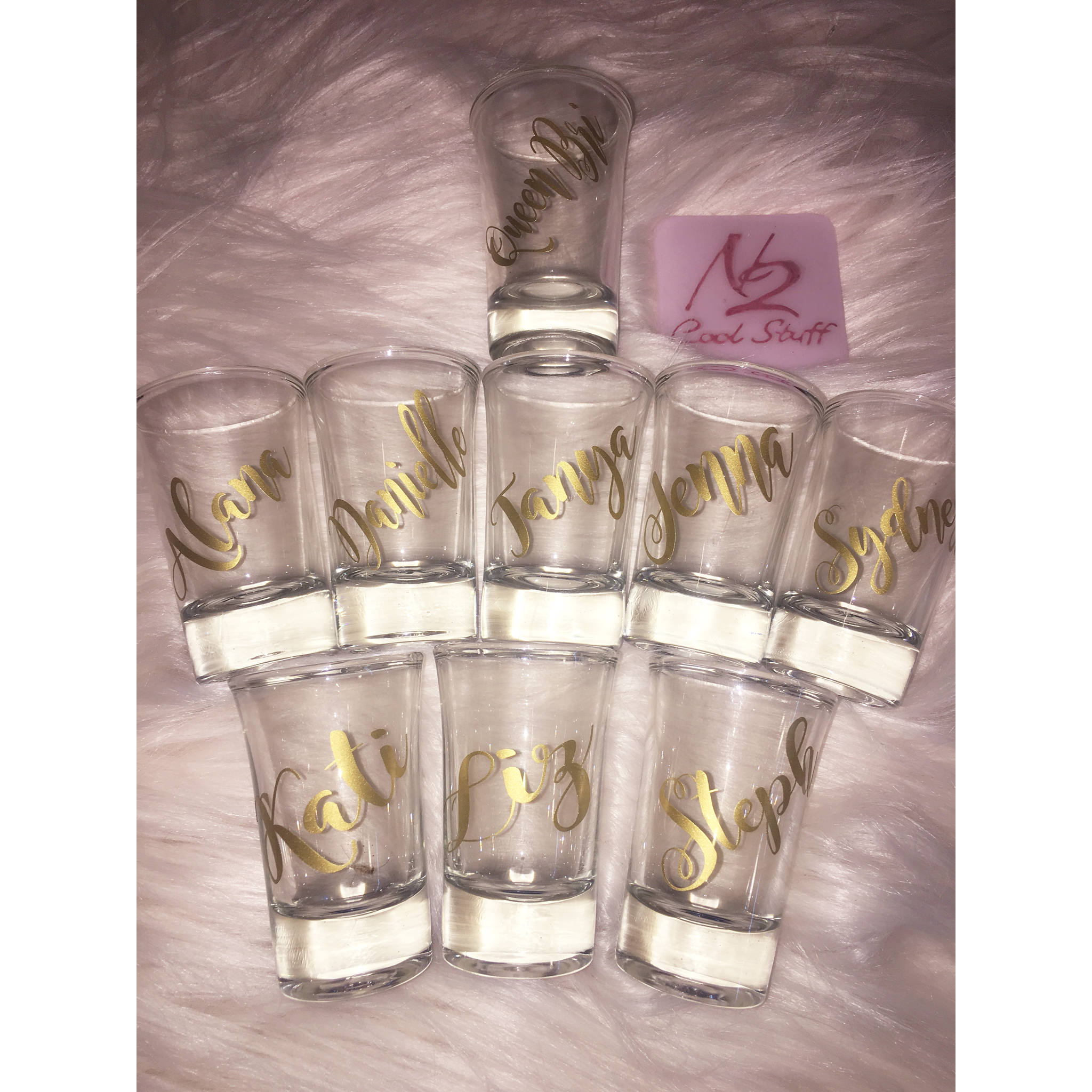 Custom name shot glasses /Bridesmaids gifts/ Birthday party Etsy